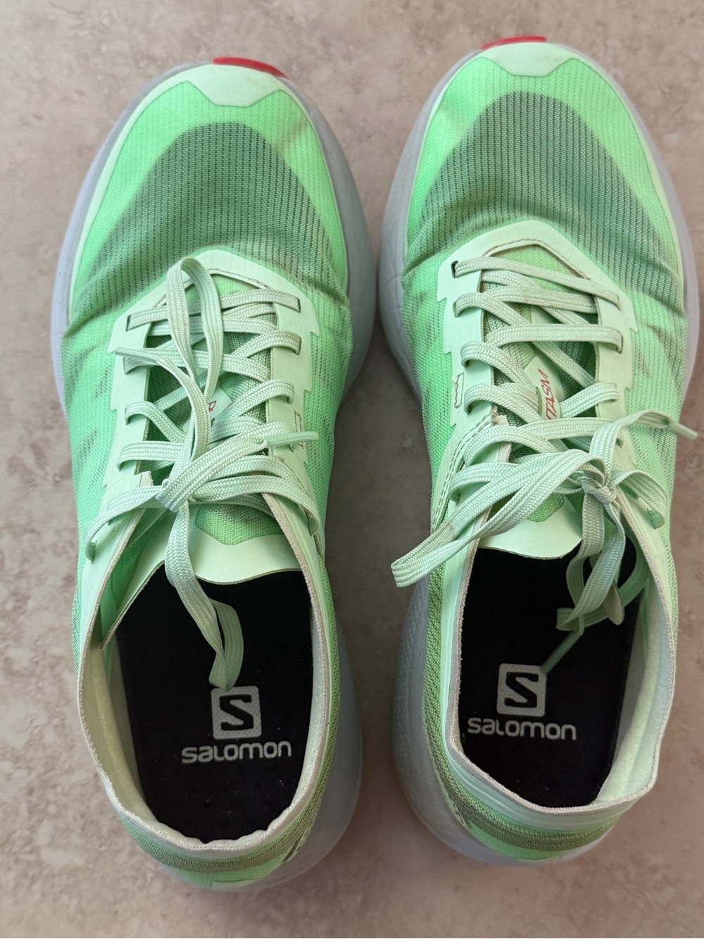 Salomon Phantasm Lightweight Road Running Shoes Mint Green